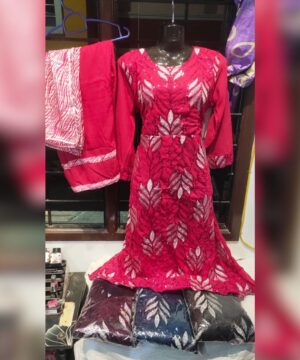 Party Wear Full Embroidery 3 Piece Set for Women with Dupatta – Premium Collection