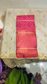 Grand Pink Wedding Saree – Salem Erode Soft Silk Saree with Blouse – ₹2600