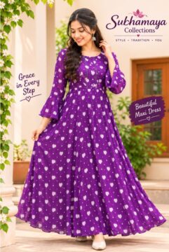 Heart-Shaped Rain Drops Anarkali - CODE- SM00003