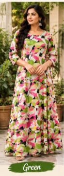 Women's Premium Heavy Rayon with Cotton Blended Abaya Maxi - CODE - 3617